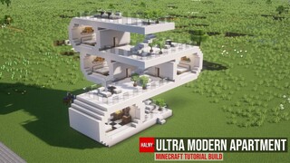 Ultra modern apartment building in Minecraft 2021