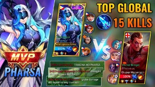 Thanks Moonton for this Epic Pharsa Skin 😍 TOP GLOBAL PHARSA VS PHOVEUS - MOST INSANE MATCH