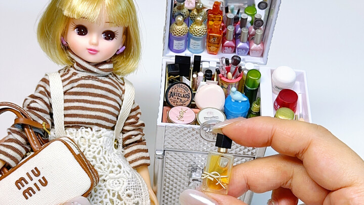 Challenging myself to do miniature makeup on a doll!