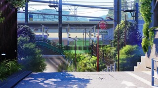 ฉาก "Garden of Words" ของ UE4 Makoto Shinkai