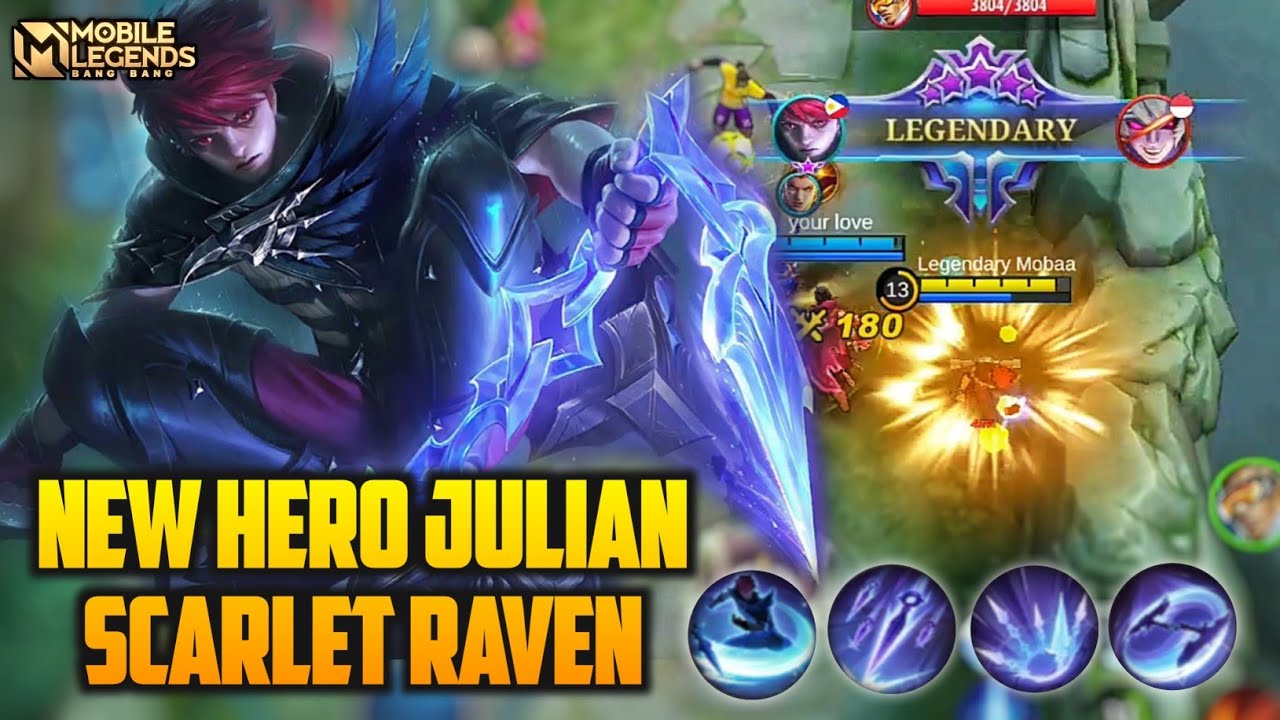 Julian Mobile Legends, Next New Hero Julian Gameplay - Mobile Legends Bang  Bang - BiliBili
