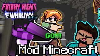Minecraft! | Friday Night Funkin มือถือ Mod Minecraft