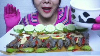 ASMR กุ้งดองซีอิ้ว +น้ำจิ้มซีฟู๊ด Soy Sauce Pickled Shrimp