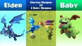Every Level Electro Dragon VS Every Level Baby Dragon | Clash of Clans