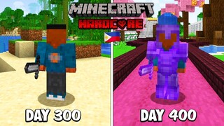 I Survive 400 days in Minecraft Hardcore... (Tagalog)
