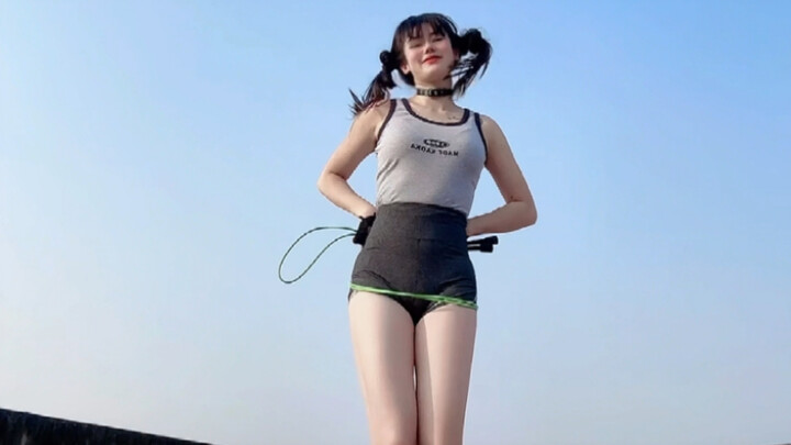 Dual pigtails, elephant legs—thanks for following!