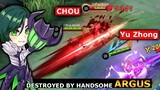 " NEW  " ARGUS Destroyed Chou and Yu Zhong in LANE | MOBILE LEGENDS