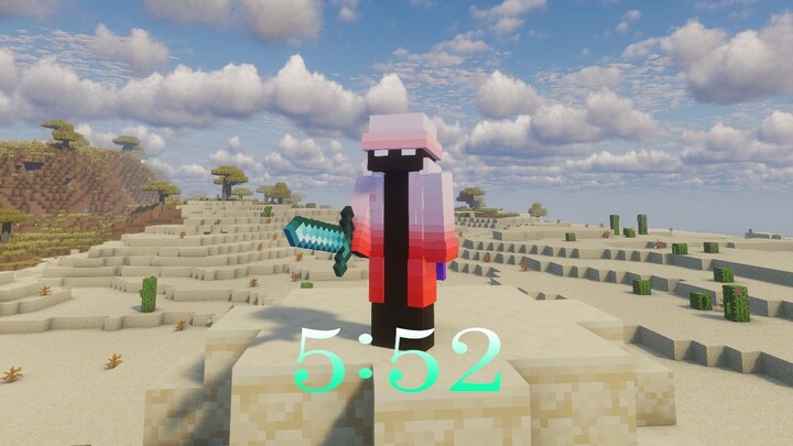 MC ranks first in China and worldwide in the weekly speedrunning ladder.