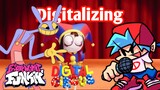 Digitalizing, FNF VS Boyfriend VS Pomni & Jax | The Amazing Digital Circus/Funkin