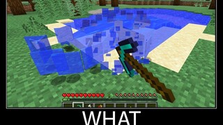 Minecraft รออะไร meme part 19 Mining Water