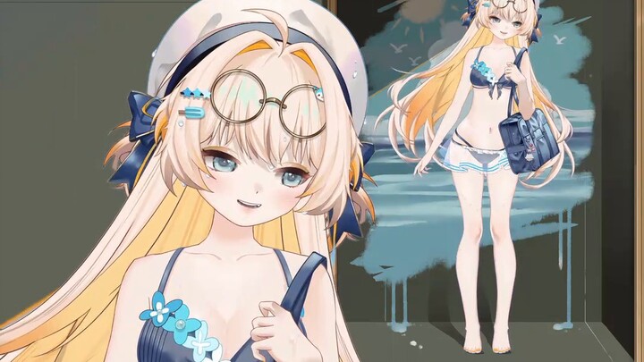 [Live2D model for mass sale] ✦Reload-Reload-Shoot✦💙Summer limited edition-Lots of materials included