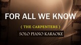 FOR ALL WE KNOW ( THE CARPENTERS )(COVER_CY)