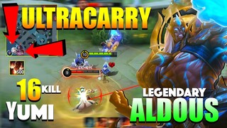 Full HP Almost Delete! Aldous 500 Stacks Gameplay | Yumi Former Top 1 Global Aldous Gameplay ~ MLBB