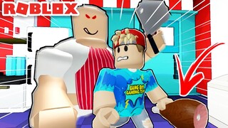 DI KEJAR PENJUAL DAGING - ROBLOX ESCAPE THE BUTCHER SHOP