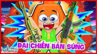 KAMUI CÙNG VỊT ĐẠI CHIẾN CẶP ĐÔI SIMMY VÀ KAIRON BẰNG SÚNG CỰC XỊN CỦA PUBG TRONG MINI WORLD