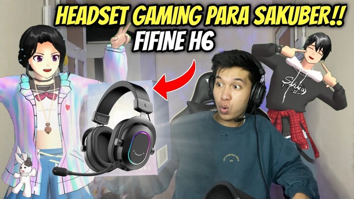 HEADSET PARA SAKUBER!! FIFINE AMPLIGAME H6 - TUTORIAL MENJADI YOUTUBER SAKURA SCHOOL SIMULATOR