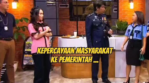 kepercayaan masyarakat ke pemerintah menurun