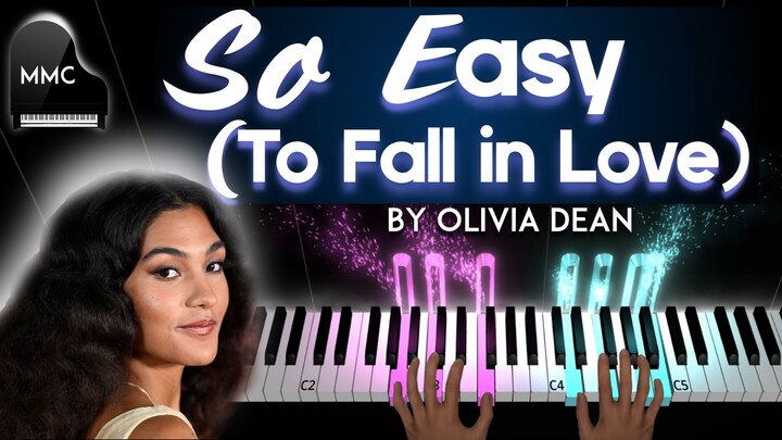 So Easy (To Fall in Love) by Olivia Dean piano cover/tutorial + sheet music + lyrics