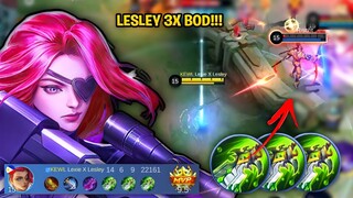 (TRY THIS) LESLEY 3X BLADE OF DESPAIR WTF!! DAMAGE  | TOP GLOBAL LESLEY - MLBB