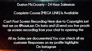 Duston McGroarty course - 24 Hour Salesman  download