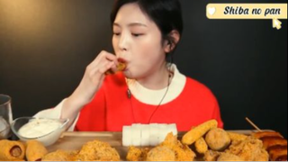 Gà rán, hotdog, phô mai viên,... phần 1 #mukbang