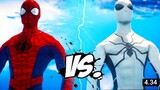 Spiderman white vs Spiderman red full battle 😎