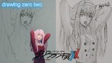 speed drawing zero two | Darling In The Franxx