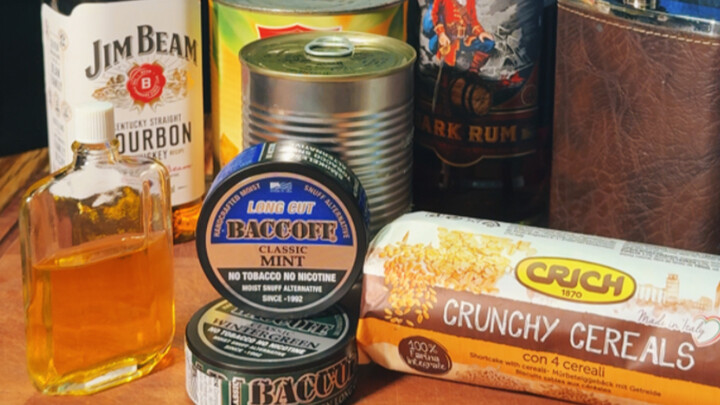 What are chewing tobacco, illicit liquor, and snake oil?