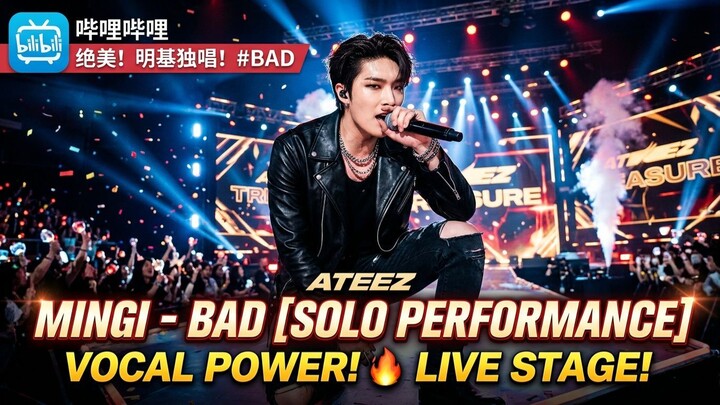 【ATEEZ 旼琦】低音炮绝了！Mingi《Bad》独唱/神级音色剪辑 🎤🔥 | 谁能不陷进这个嗓音？
