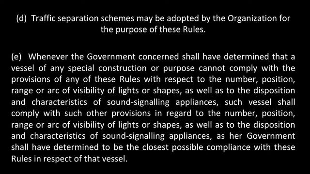 COLREGS Rules