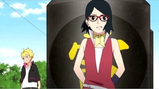 BORUTO E SHIKADAI DECIDE PROCURAR A SARADA SURFANDO ENCIMA DO TREM (BORUTO DUBLADO)