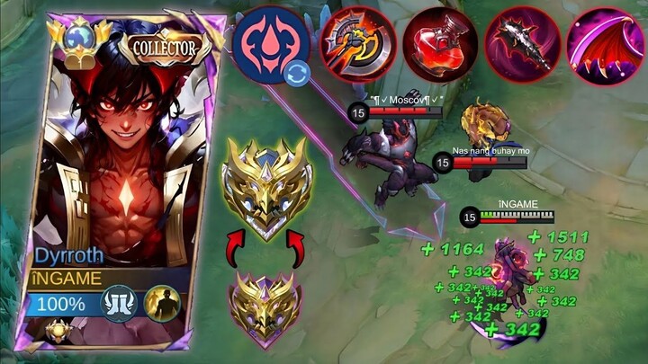 NEW BEST DYRROTH TRUE DAMAGE LIFESTEAL HACK TRICK TO DOMINATE 100% SURE WIN - Re