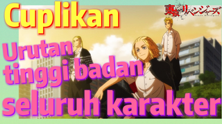 [Tokyo Revengers] Cuplikan | Urutan tinggi badan seluruh karakter