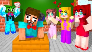 Monster School : Zombie x Squid Game Fan Girls HEROBRINE but... A DOG ! - Minecraft Animation