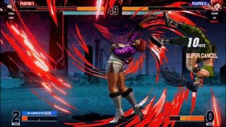 KOF15　シェルミー　あっという間に決める１１Hit７割コンボ