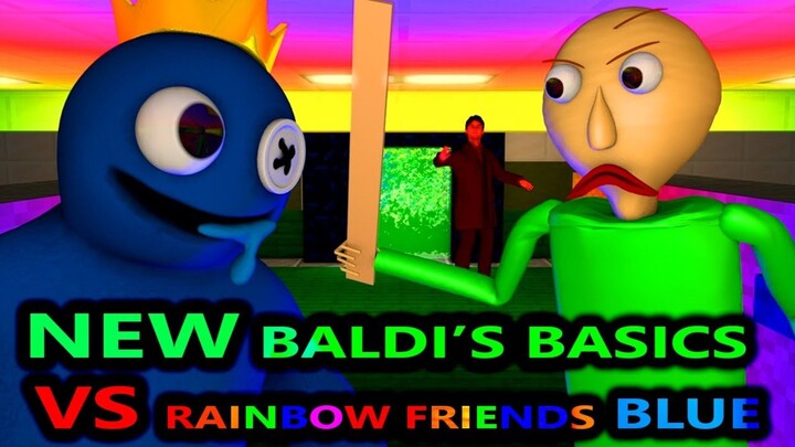 NEW Baldi's Basics VS RAINBOW FRIENDS BLUE - A Roblox Minecraft Animation Movie Story