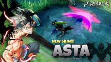 Skin Terbaru!! Asta, Ada Mode Iblis nya🤔🤯⁉️[BLACK CLOVER X MLBB]