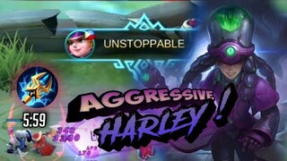 HOW TO BE AGGRESSIVE (HARLEY) | Mobile Legends | #5