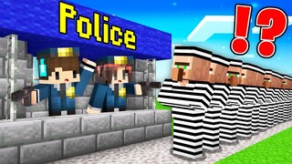 AKU DAN ISTRI RESMI LULUS MENJADI POLISI BUCIN MINECRAFT 👮‍♂️👮‍♀️