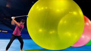 The "three brothers who ate too much" had a balloon-popping contest—turns out it was incredibly stre