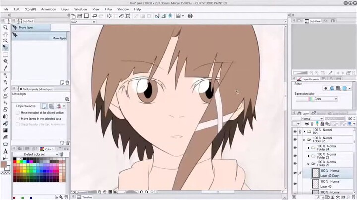 Serial Experiments Lain Speed Paint_Speed Art