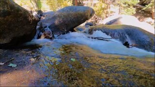 Water Flowing Screensaver (No Sound) — 4K UHD Waterfall Flowing Over Boulder