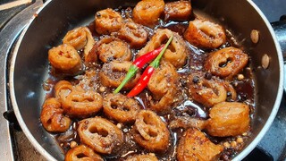 MÓN CHAY - RUỘT HEO CHAY KHO TIÊU - seitan recipe - món ngon tại nhà