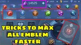 TRICKS TO MAX YOUR EMBLEM FAST IN MOBILE LEGENDS 2021 | TIPS AND TRICKS | MOBILE LEGENDS