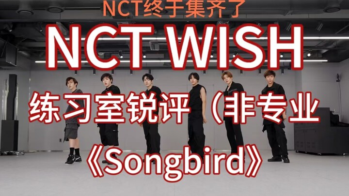 【NCT WISH｜NCT】舞蹈练习室非专业锐评     《Songbird》