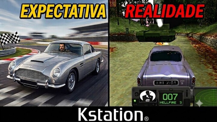 007 Racing - PlayStation 1 - Um jogo de racing porém sem racing