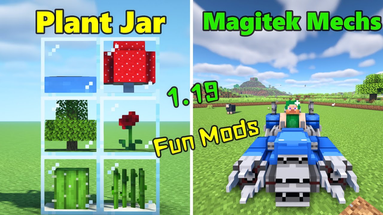 TOP 12 MODS para MINECRAFT 1.19.2/1.20.1 de PLANETA VEGETTA - BiliBili