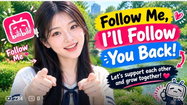 "Hey friends! Follow me, and I'll follow you back! 100% follow back