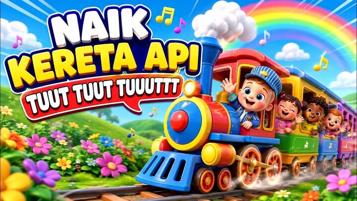 NAIK KERETA API _ TUUT TUUT TUUUTTT  Lagu Anak Indonesia Paling Seru & Ceria