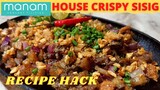 MANAM'S HOUSE CRISPY SISIG Recipe | Best Restaurant Copycat | Sizzling Sisig Recipe | Food Hack